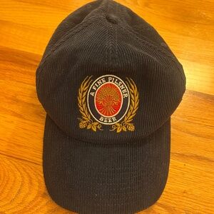 Navy Blue Corduroy Miller Lite Hat